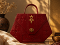 Sac à main Beeray - Cuir Véritable - Bordeaux